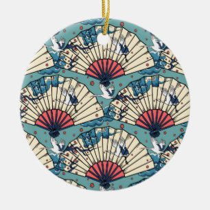 Ornement Rond En Céramique Imaginaire oriental