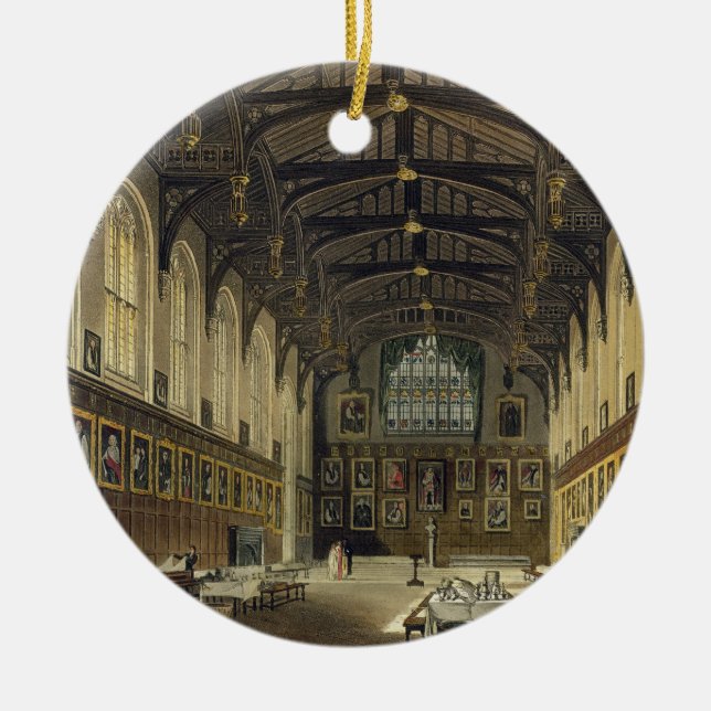 Ornement Rond En Céramique Intérieur du Hall de l'église du Christ, (Devant)