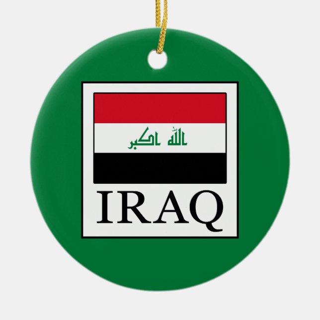 Ornement Rond En Céramique Irak (Devant)