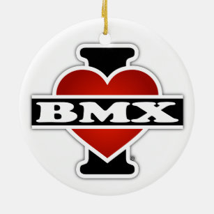 Ornement Rond En Céramique J'aime BMX