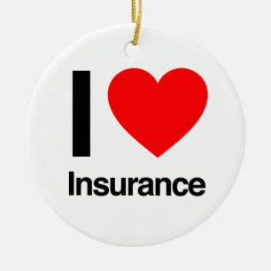 Ornement Rond En Céramique j'aime l'assurance