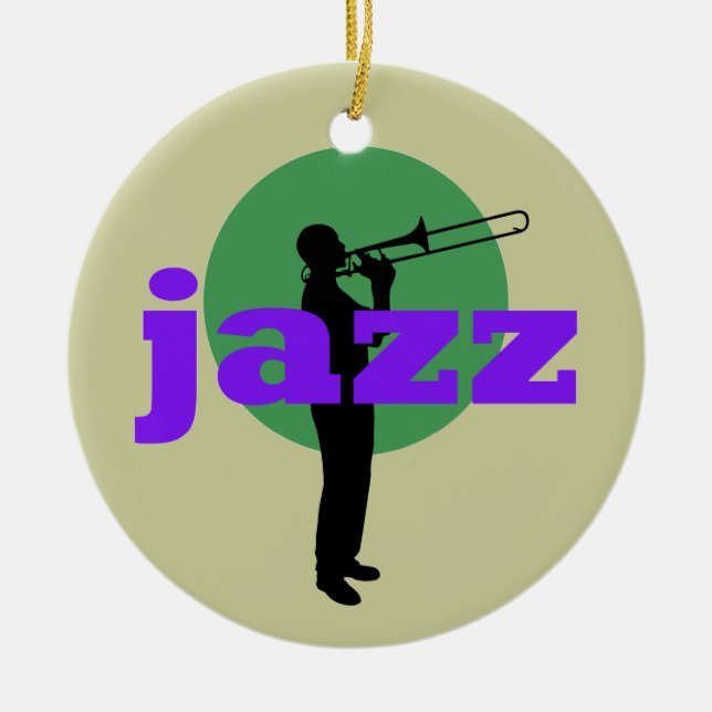 Ornement Rond En Céramique Jazz (Devant)