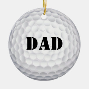 Ornement Rond En Céramique Je frapperais cela ! Boule de golf