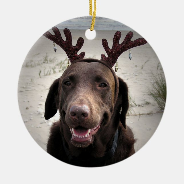 Ornement Rond En Céramique Je suis prêt (Devant)