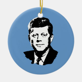 Ornement Rond En Céramique John Kennedy