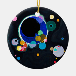 Ornement Rond En Céramique Kandinsky Plusieurs Cercles Artwork