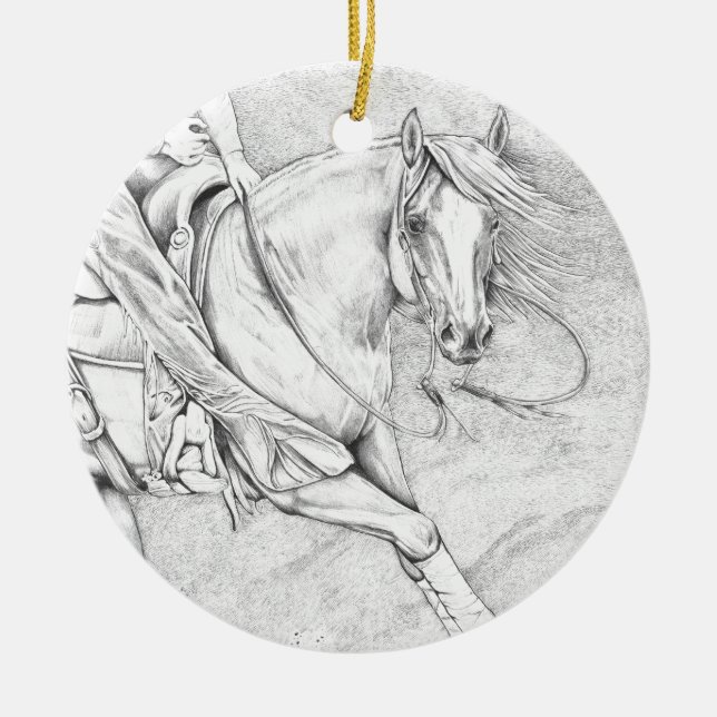 Ornement Rond En Céramique La coupe (Devant)