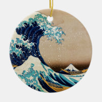 La grande vague par le Japonais vintage de Hokusai