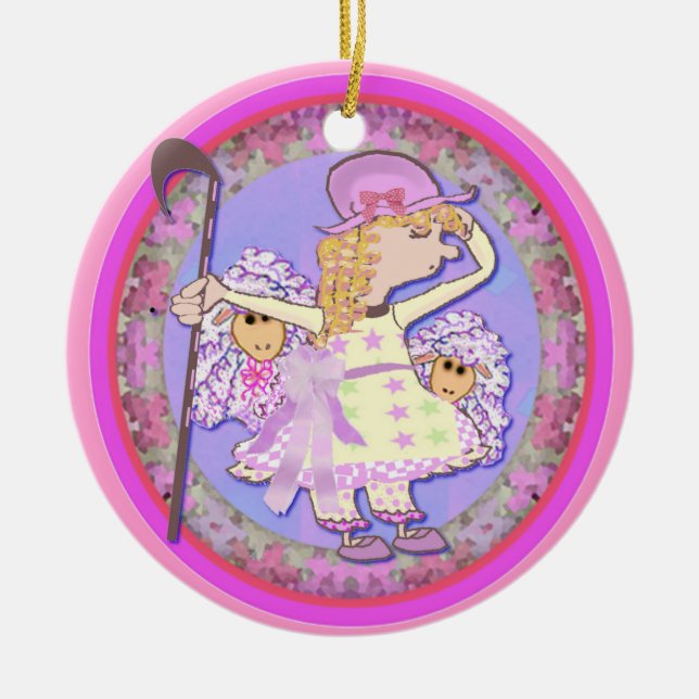 Ornement Rond En Céramique La petite BO piaulent (Devant)