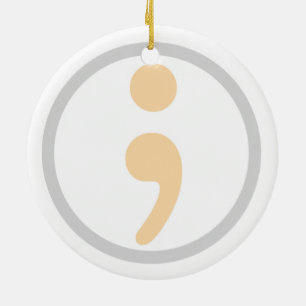 Ornement Rond En Céramique La vie en valeur l'ornement vivant de Noël de