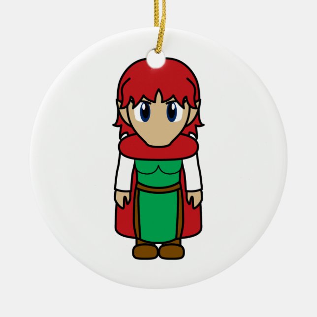 Ornement Rond En Céramique Laekinn et Iorekua (Devant)