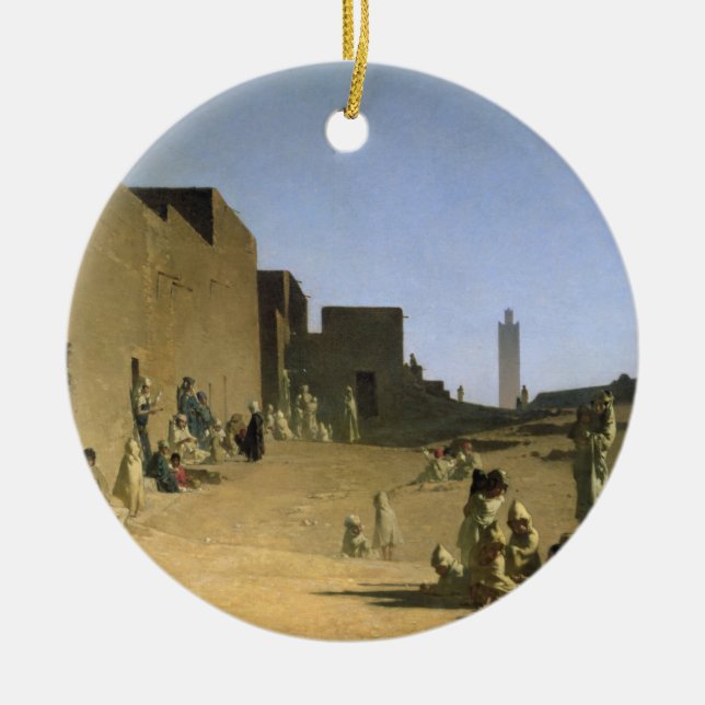 Ornement Rond En Céramique Laghouat au Sahara algérien, 1879 (Devant)