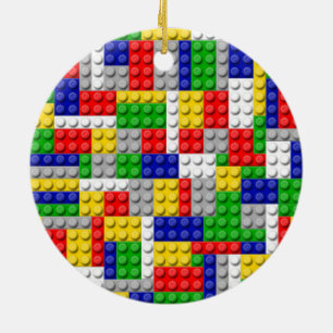 Ornement Rond En Céramique L'anniversaire/partie du garçon de couleur