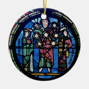 Ornement Rond En Céramique L'arche de la fenêtre d'engagement, coordonnée d