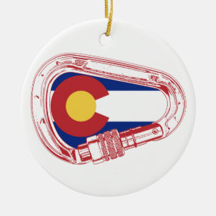 Ornement Rond En Céramique Le Colorado montant Carabiner