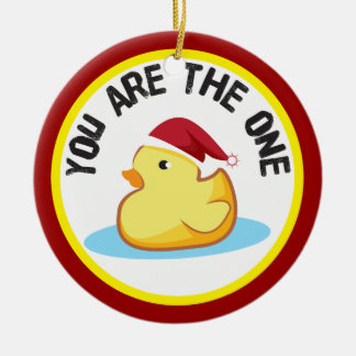 Ornement Rond En Céramique Le duckie en caoutchouc vous êtes l'un ornement de