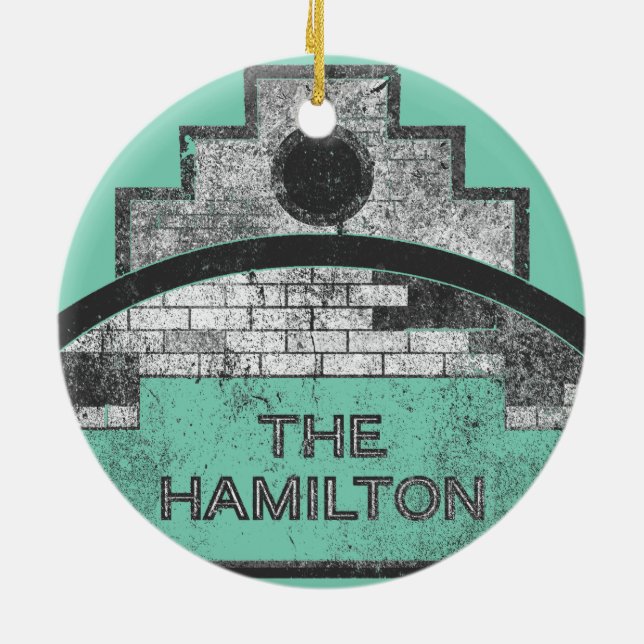Ornement Rond En Céramique le hamilton (Dos)