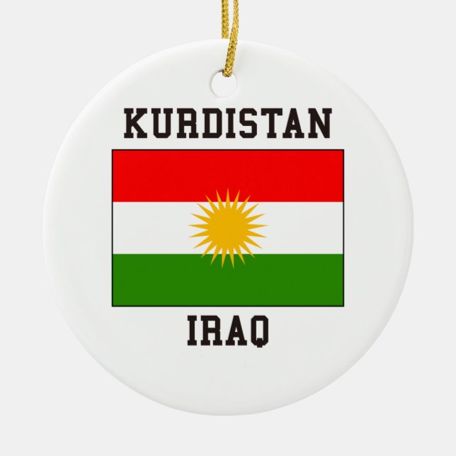 Ornement Rond En Céramique Le Kurdistan Irak (Devant)
