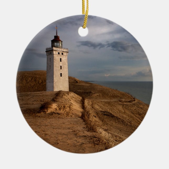 Ornement Rond En Céramique Le phare (Devant)