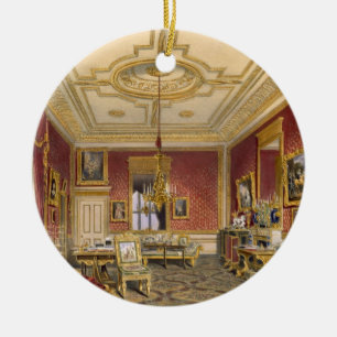 Ornement Rond En Céramique Le salon privé de la Reine, château de Windsor,