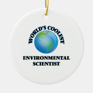 Ornement Rond En Céramique Le scientifique de l'environnement le plus frais