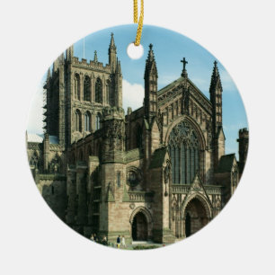 Ornement Rond En Céramique L'église de cathédrale de Vierge Marie béni
