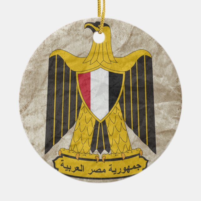 Ornement Rond En Céramique L'Egypte (2) (Devant)