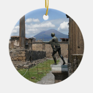 Ornement Rond En Céramique Les ruines de Pompeii