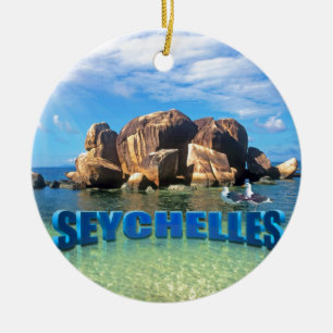 Ornement Rond En Céramique Les Seychelles