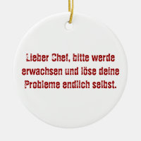 "Lieber Chef, bitte werde erwachsen..."