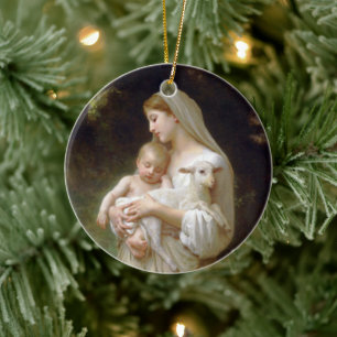 Ornement Rond En Céramique L'innocence