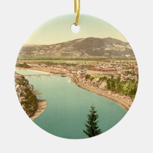 Ornement Rond En Céramique Linz en Autriche (Devant)