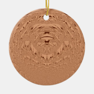 Ornement Rond En Céramique Lion head