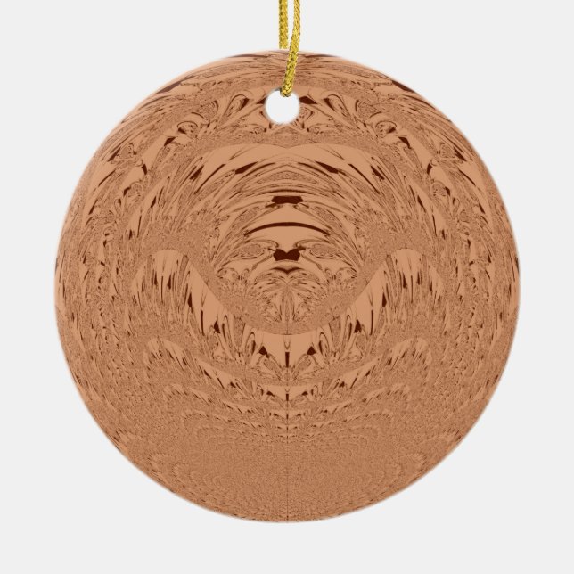 Ornement Rond En Céramique Lion head (Devant)