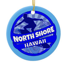 Logo du surfeur bleu de North Shore Hawaii