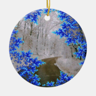 Ornement Rond En Céramique L'ornement de maison de route