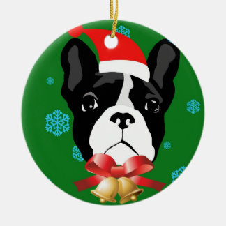 Ornement Rond En Céramique L'Ornement de Noël de Père Noël