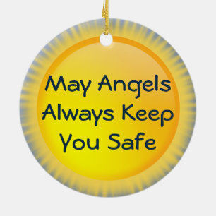 Ornement Rond En Céramique L'ornement DE SES ANGELS