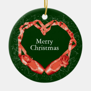 Ornement Rond En Céramique Love Ballet