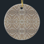 Ornement Rond En Céramique Love Hearts Sea Shells, Romantic Exotic Tropical<br><div class="desc">Love Hearts,  Sea Shells,  Romantic Exotic Tropical</div>