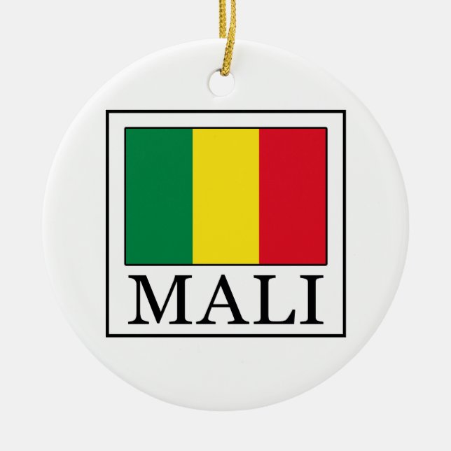 Ornement Rond En Céramique Mali (Devant)