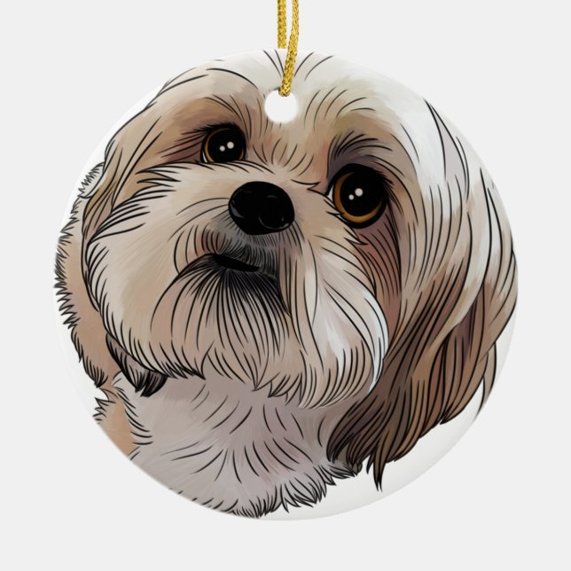 Ornement Rond En Céramique Malshi CMA-shi (Devant)