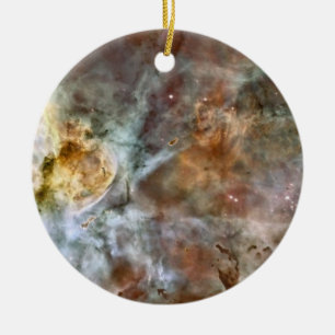Ornement Rond En Céramique Marbre pastel dans la marina Nebula