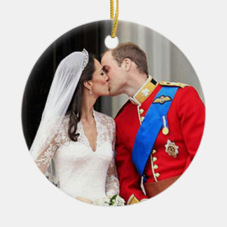 Ornement Rond En Céramique Mariage royal