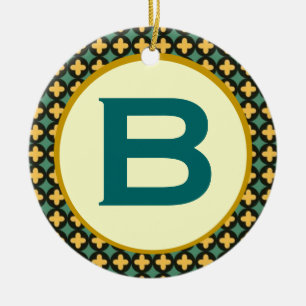 Ornement Rond En Céramique Monogramme orthodoxe bulgare