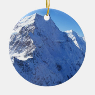 Ornement Rond En Céramique Mont Cook (Aoraki) Peak, Nouvelle-Zélande
