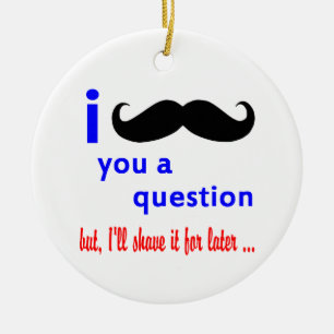 Ornement Rond En Céramique Moustache vous un modèle de la question QPC