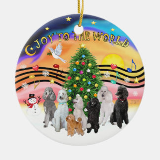 Ornement Rond En Céramique Musique de Noël 2 - 7 canicules