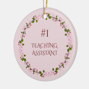 Ornement Rond En Céramique N° 1 Assistant d'enseignement