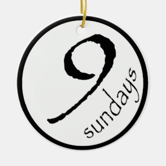 Ornement Rond En Céramique Noël